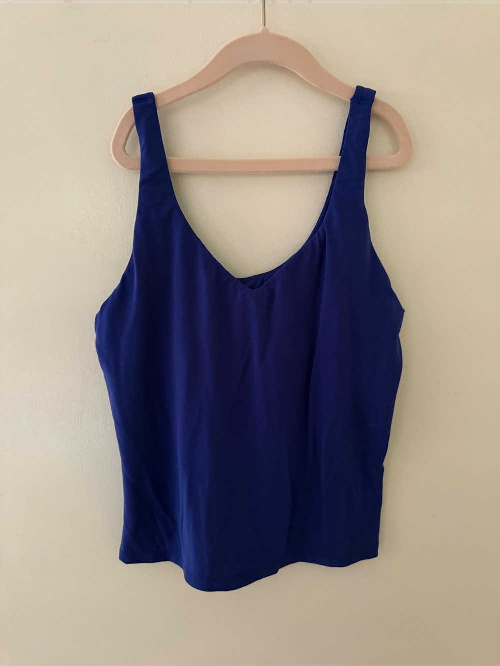 aerie Deep Blue Scoop Neck Tank